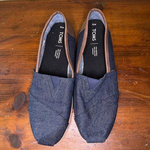 Tom's Alpargata 3.0 Navy/Tan Size 13